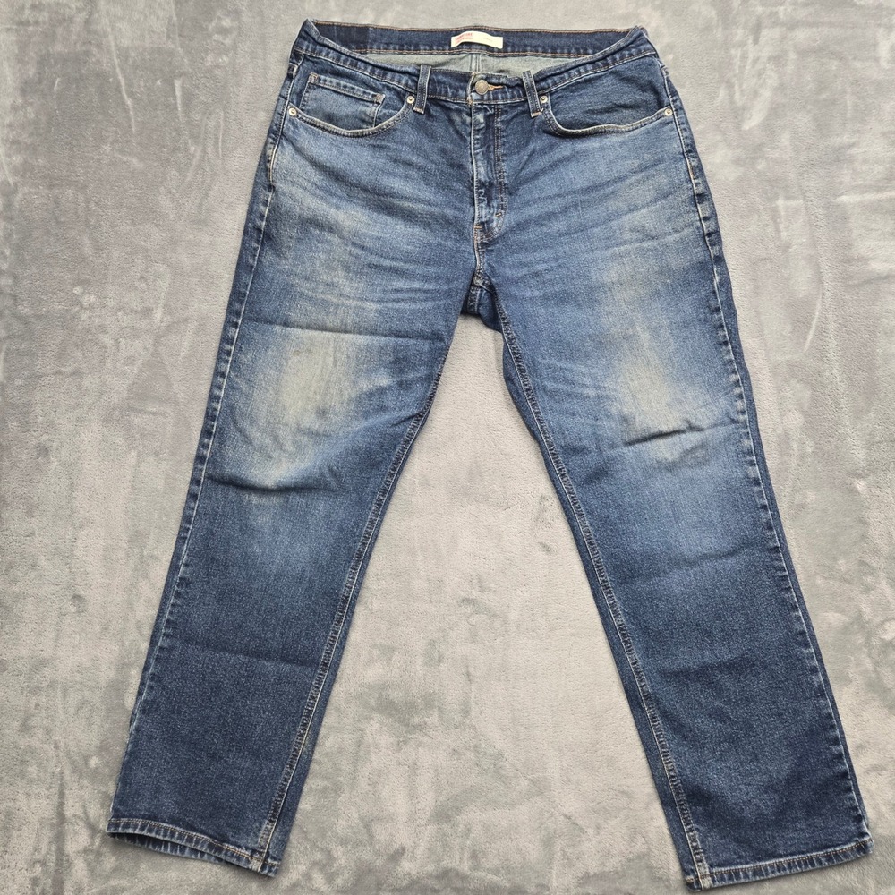 Signature by Levi Strauss Mens Size 34x28 Athletic Fit Jeans Medium Wash Blue